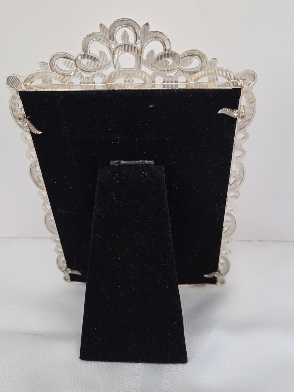 Silver Ornate Rhinestone Photo Frame - Picture 4 of 5
